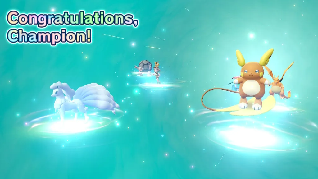 A screen capture of my Let's Go congratulations message