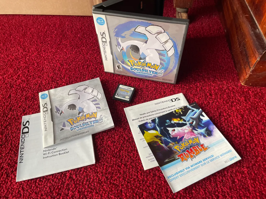 A photo of a complete copy of SoulSilver